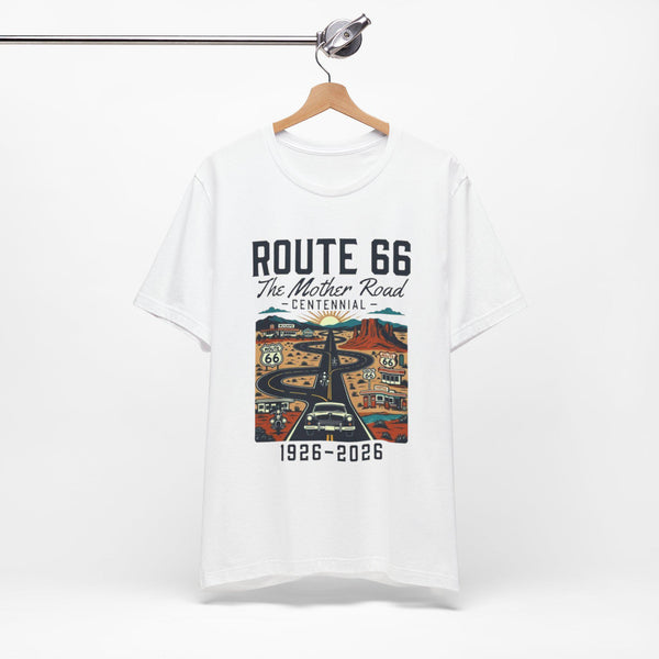 Route 66 The Mother Road Centennial T-Shirt | 1926-2026 Retro Road trip Tee
