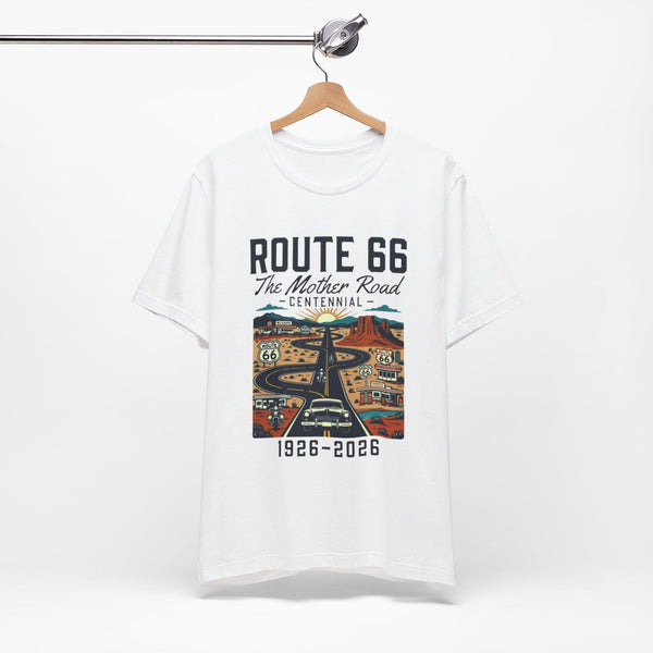 Route 66 The Mother Road Centennial T-Shirt | 1926-2026 Retro Road trip Tee