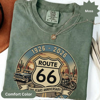 Route 66 T-Shirts Sweatshirt: Classic Car, Motorcycle, 100 years Anniversary, Mother Road