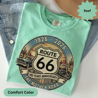 Route 66 T-Shirts Sweatshirt: Classic Car, Motorcycle, 100 years Anniversary, Mother Road
