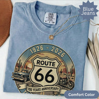Route 66 T-Shirts Sweatshirt: Classic Car, Motorcycle, 100 years Anniversary, Mother Road