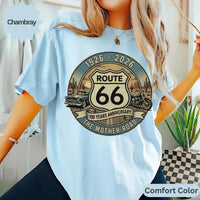 Route 66 T-Shirts Sweatshirt: Classic Car, Motorcycle, 100 years Anniversary, Mother Road