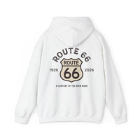 Route 66 Centennial Hoodie 1926-2026 | 100 Years of the Open Road Sweatshirt | Vintage Americana Road Trip Pullover | Unisex Graphic Hoodie
