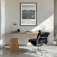 Route 66 Poster Print Black and White, United States Wall Art, Historic Highway Photo