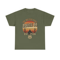 Vintage Route 66 T-Shirt - Desert Sunset Graphic Tee, The Mother Road Est 1926, Retro Americana Road Trip Shirt, Gift for Travelers