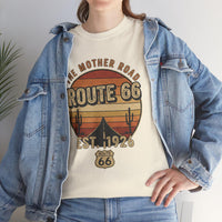 Vintage Route 66 T-Shirt - Desert Sunset Graphic Tee, The Mother Road Est 1926, Retro Americana Road Trip Shirt, Gift for Travelers