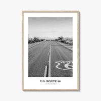 US Route 66 Photo Print Black and White, Arizona Poster, United States Decor