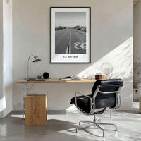 US Route 66 Photo Print Black and White, Arizona Poster, United States Decor