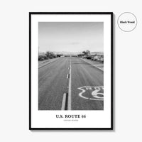 US Route 66 Photo Print Black and White, Arizona Poster, United States Decor