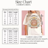 Route 66 comfort color T-Shirts Sweatshirt Centennial Celebration 1926-2026 Vintage Desert Floral Design
