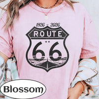 Route 66 100th Anniversary T-shirt | Vintage Desert Road Graphic