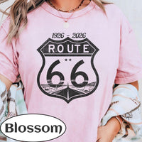 Route 66 100th Anniversary T-shirt | Vintage Desert Road Graphic