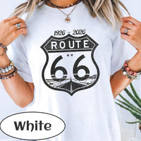 Route 66 100th Anniversary T-shirt | Vintage Desert Road Graphic