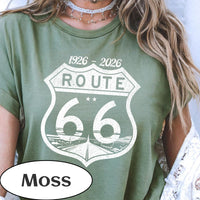 Route 66 100th Anniversary T-shirt | Vintage Desert Road Graphic