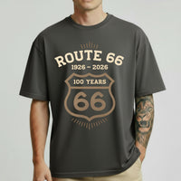 Route 66 100 Years Shirt 1926 2026 Centennial Route 66 T-Shirt Americana Road Trip Tee Classic Travel Graphic Anniversary T Shirt