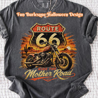 Route 66 Retro Biker T-shirt PNG, Vintage Centennial Americana Road Trip digital download, Men's Graphic, Classic Biker, Adventure Image