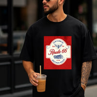 Route 66 100th Centennial T-Shirt | Vintage Red Blue Cream