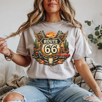 Route 66 Desert Highway Retro Travel Badge PNG | T-Shirt Design (Digital Download)