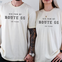 Route 66 Centennial Shirt, Big Fan of Route66, RT 66 100 Years Tee, Americana Road Trip T-Shirt
