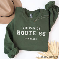 Route 66 Centennial Shirt, Big Fan of Route66, RT 66 100 Years Tee, Americana Road Trip T-Shirt