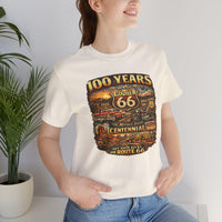 Route 66 Centennial 100 Years T-Shirt | Vintage Roadtrip Tee