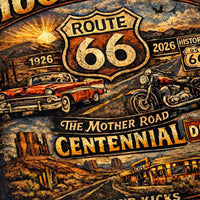 Route 66 Centennial 100 Years T-Shirt | Vintage Roadtrip Tee