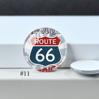 Route 66 Cabochon, New Mexcio Glass Dome, 100th Anniversary 10mm - 40mm Photo Paper Glass Dome, Image Glass Cameo Accessory -DN4448