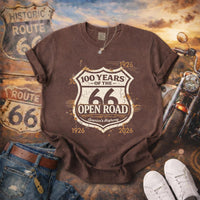 Route 66 Shield 100 Years T-shirt Vintage Highway Anniversary Tee Road Trip Shirts