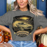 1966 Shelby GT350 T-Shirt, Route 66 Vintage Muscle Car Tee, Cobra Powered Legend, Classic Hot Rod Fastback Lover Gift