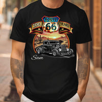 Route 66 T-Shirt, Personalized Classic Car Anniversary Celebration shirt