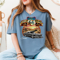 Route 66 T-Shirt, Personalized Classic Car Anniversary Celebration shirt