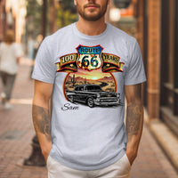 Route 66 T-Shirt, Personalized Classic Car Anniversary Celebration shirt