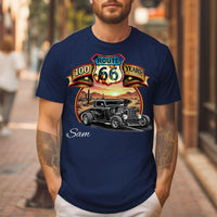 Route 66 T-Shirt, Personalized Classic Car Anniversary Celebration shirt
