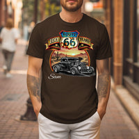 Route 66 T-Shirt, Personalized Classic Car Anniversary Celebration shirt