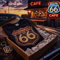 Oklahoma City Route 66 Shirt | Vintage Route 66 Tee | Retro Road Trip Shirt | Oklahoma Gift | Historic US 66 Travel Tee | Unisex Tee
