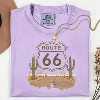 Route 66 Floral Shield 100 Years Anniversary T-Shirt | 1926-2026 Mother Road Vintage Tee