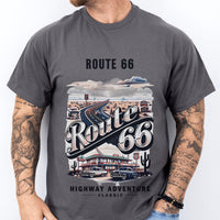 Route 66 Vintage T-shirt - Highway Adventure Road Trip Shirt, Retro Americana Travel Tee, Unisex, Classic Road Trip Gift,Gift for him/her