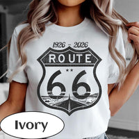 Route 66 100th Anniversary T-shirt | Vintage Desert Road Graphic