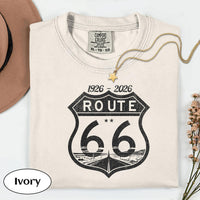 Route 66 100th Anniversary T-shirt | Vintage Desert Road Graphic