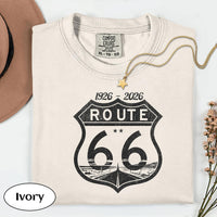 Route 66 100th Anniversary T-shirt | Vintage Desert Road Graphic