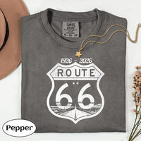 Route 66 100th Anniversary T-shirt | Vintage Desert Road Graphic