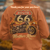 Route 66 Retro Biker T-shirt PNG, Vintage Centennial Americana Road Trip digital download, Men's Graphic, Classic Biker, Adventure Image