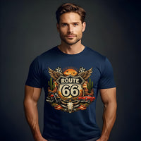 Route 66 Desert Highway Retro Travel Badge PNG | T-Shirt Design (Digital Download)