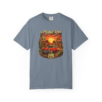 Route 66 Sunset Classic Car T-shirt | Mother Road Vintage Roadtrip