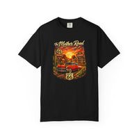 Route 66 Sunset Classic Car T-shirt | Mother Road Vintage Roadtrip