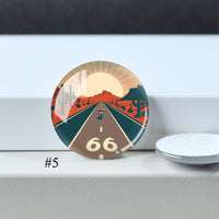 Route 66 Cabochon, New Mexcio Glass Dome, 100th Anniversary 10mm - 40mm Photo Paper Glass Dome, Image Glass Cameo Accessory -DN4448
