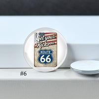 Route 66 Cabochon, New Mexcio Glass Dome, 100th Anniversary 10mm - 40mm Photo Paper Glass Dome, Image Glass Cameo Accessory -DN4447