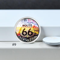 Route 66 Cabochon, New Mexcio Glass Dome, 100th Anniversary 10mm - 40mm Photo Paper Glass Dome, Image Glass Cameo Accessory -DN4447