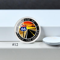 Route 66 Cabochon, New Mexcio Glass Dome, 100th Anniversary 10mm - 40mm Photo Paper Glass Dome, Image Glass Cameo Accessory -DN4447