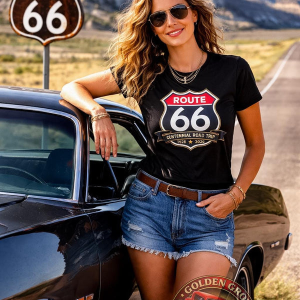 Route 66 Centennial Shirt | Route 66 1926 2026 Tee | Historic Highway 66 Shirt | Road Trip Shirt | Vintage Route 66 Gift | USA Travel Tee